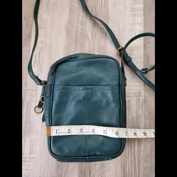 American Leather Teal Crossbody Bag - Picture 7 of 8